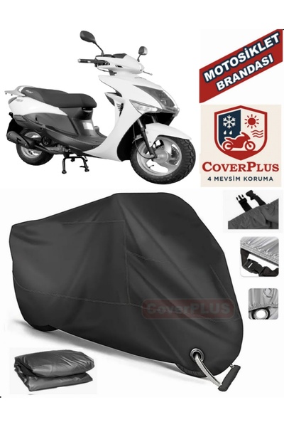 MotoEN Black Lock Compatible Volta Rs5 Motor Tarpaulin Motorcycle Tarpaulin C...