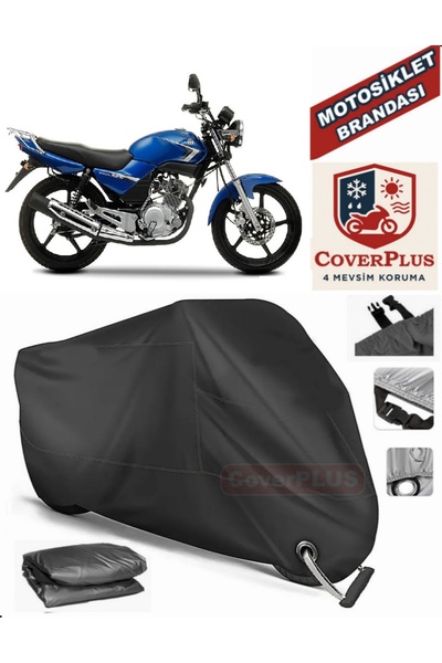 MotoEN Black Lock Compatible Yamaha Ybr 125 Esd Motor Tarpaulin Motorcycle Ta...