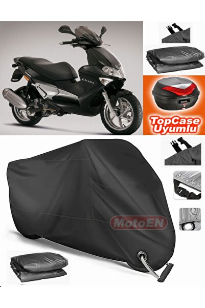 MotoEN قفل أسود متوافق مع Gilera Runner VXR 200 من القماش المشمع Topcase الخل...
