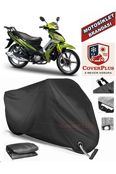 MotoEN Black Lock Compatible Motoran Zs 100 Motor Tarpaulin Motorcycle Tarpau...