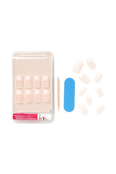 Kiss Kiss Salon Acrylic Nude French Nails KAN03