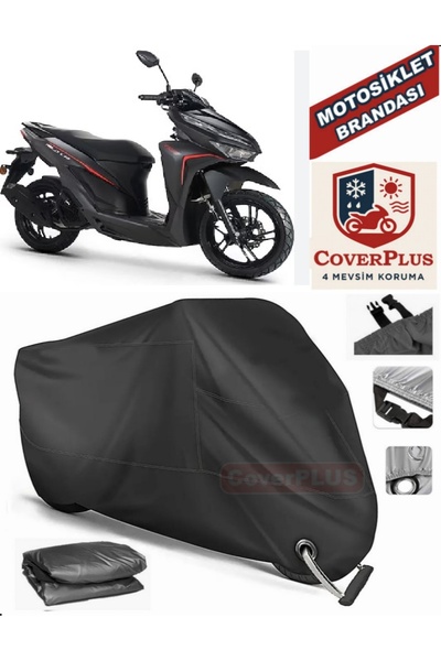 MotoEN Black Lock Compatible Rks Wildcat 125 Motor Tarpaulin Motorcycle Tarpa...