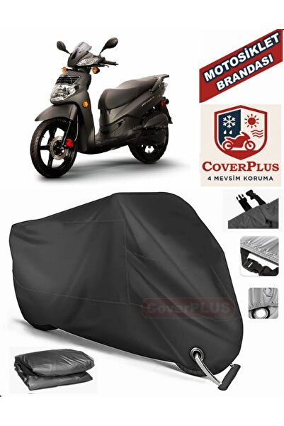 MotoEN Black Lock Compatible Sym Hd Evo 200 Motor Tarpaulin Motorcycle Tarpau...