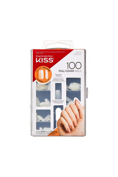 Kiss Kiss 100 Full Cover Short Square Nails 100PS14