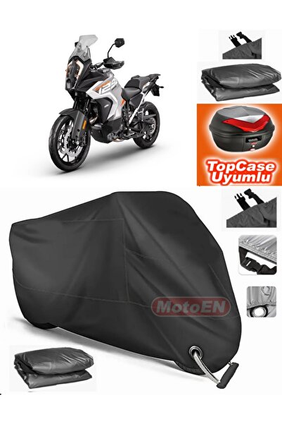 MotoEN قفل أسود متوافق مع KTM 1290 Super Adventure S Canvas Topcase حقيبة خلف...