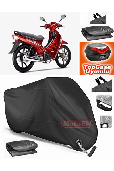 MotoEN Black Lock Compatible Bumoto/Jinling Sapphire 100Cc Tarpaulin Topcase ...
