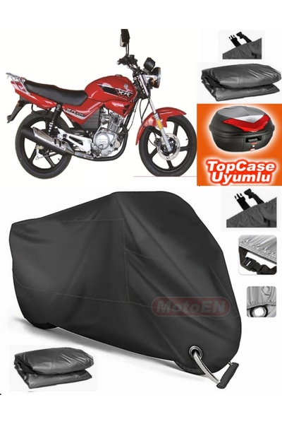 MotoEN قفل أسود متوافق مع Kuba XR 125 قماش القنب Topcase الخلفي حقيبة متوافقة...