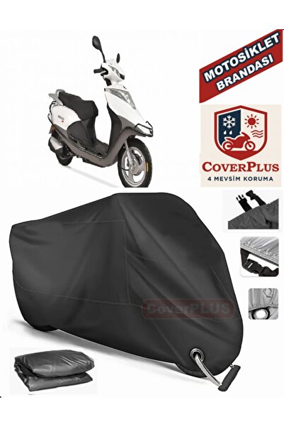 MotoEN Black Lock Compatible Arora Alfa 110 Motor Tarpaulin Motorcycle Tarpau...