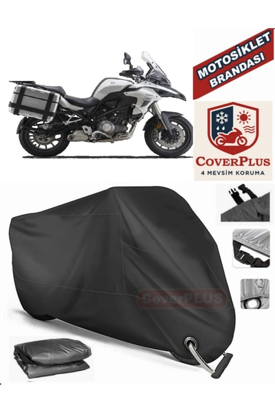 MotoEN قفل أسود متوافق مع Rks TRV242 موتور القماش المشمع دراجة نارية القماش ا...