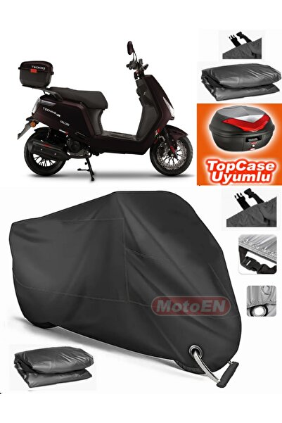 MotoEN قفل أسود متوافق مع Falcon Techno 125 EFI Tarpaulin Topcase Topcase متو...