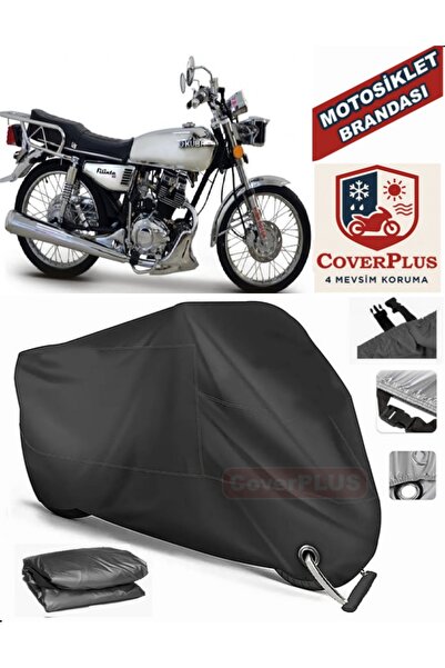 MotoEN Black Lock Compatible Kuba Filinta 200 Motor Tarpaulin Motorcycle Tarp...