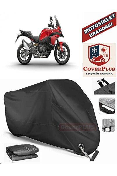 MotoEN Black Lock Compatible Ducati Multistrada V2 Motor Tarpaulin Motorcycle...