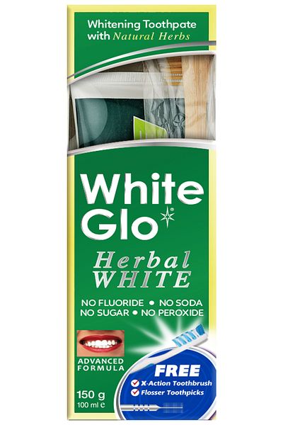 White Glo Herbal White Whitening Herbal Toothpaste