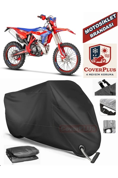 MotoEN Black Lock Compatible Beta Rr 4t Enduro 350 Motor Tarpaulin Motorcycle...