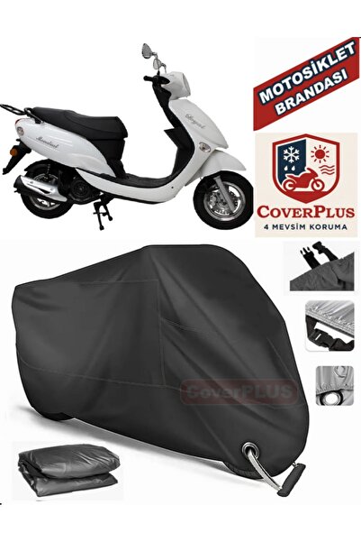 MotoEN Black Lock Compatible Mondial 100 Masti X Motor Tarpaulin Motorcycle T...