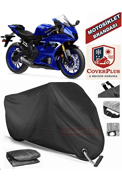 MotoEN Siyah Kilit Uyumlu Yamaha R7 Motor Brandası Motosiklet Branda Örtü Çadır