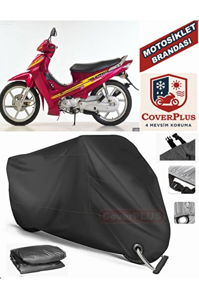 MotoEN Black Lock Compatible Kanuni Elite 100 Motor Tarpaulin Motorcycle Tarp...