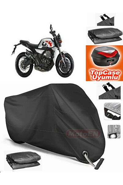 MotoEN قفل أسود متوافق مع Zontes 350 GK Tarpaulin Topcase الخلفي المتوافق مع ...