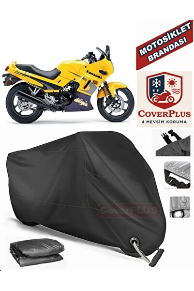 MotoEN Black Lock Compatible Kawasaki Zzr 250 Engine Tarpaulin Motorcycle Tar...