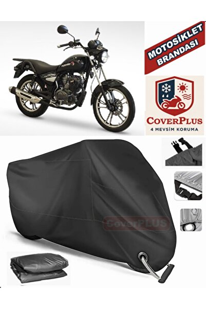 MotoEN Black Lock Compatible Asian Elegant 150 Motor Tarpaulin Motorcycle Tar...