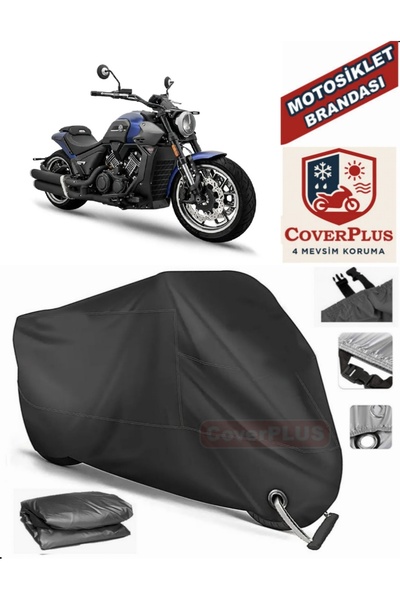 MotoEN Black Lock Compatible Rks C1002 V Motor Tarpaulin Motorcycle Tarpaulin...