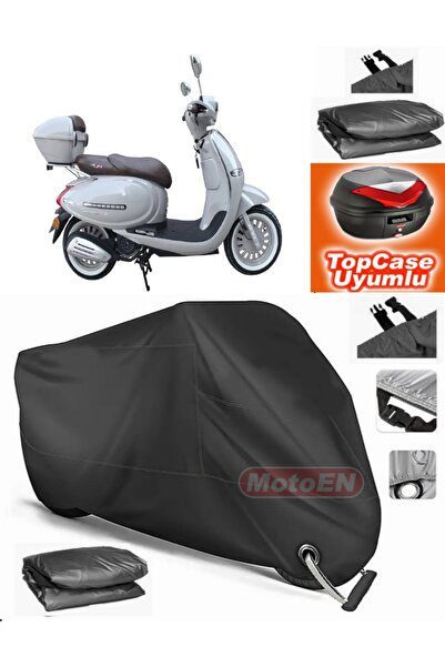 MotoEN قفل أسود متوافق مع Arora AR 50 Cappuccino Tarpaulin Topcase Backbag مت...