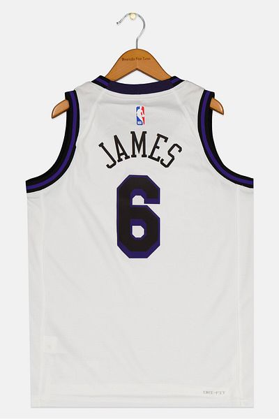 Nike X Nba Kids Boy Sleeveless Los Angeles Lakers Jersey, White
