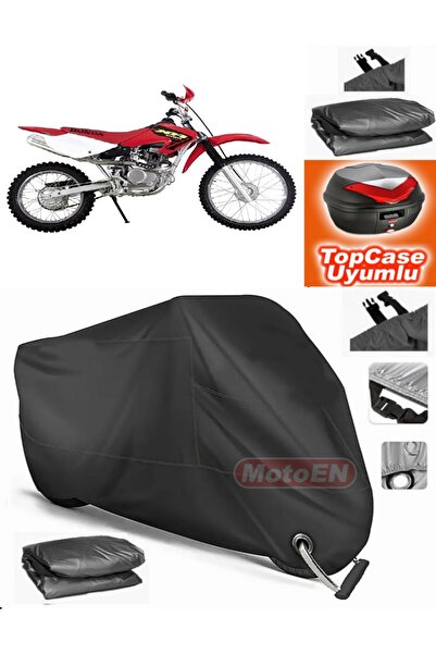 MotoEN Black Lock Compatible Honda Xr 100 R Tarpaulin Topcase Rear Bag Compat...