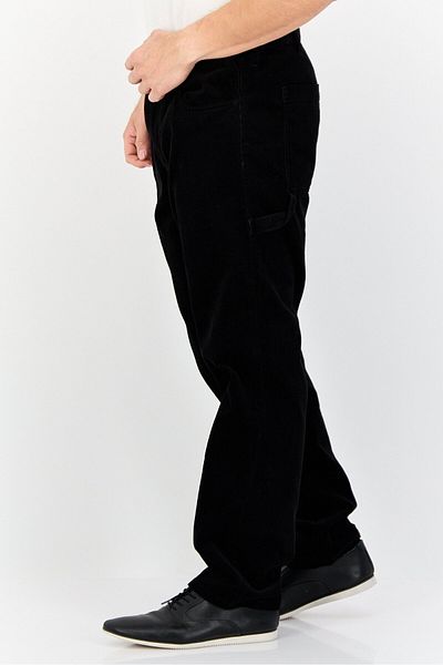 Esprit Men Classic Straight Fit Corduroy Pants, Black