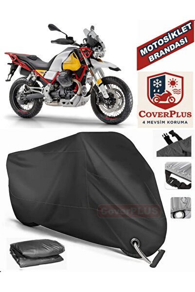 MotoEN Black Lock Compatible Moto Guzziv85 Tt Engine Tarpaulin Motorcycle Tar...