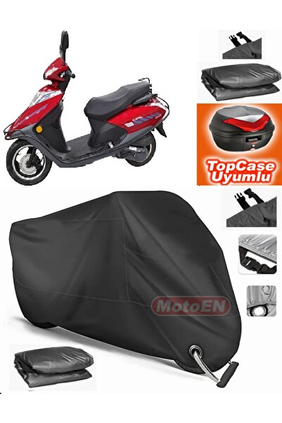 MotoEN Black Lock Compatible King Motor Spica 100 Tarpaulin Topcase Rear Bag ...