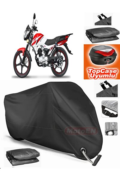 MotoEN Black Lock Compatible Yuki Fifty 50 Tarpaulin Topcase Rear Bag Compati...