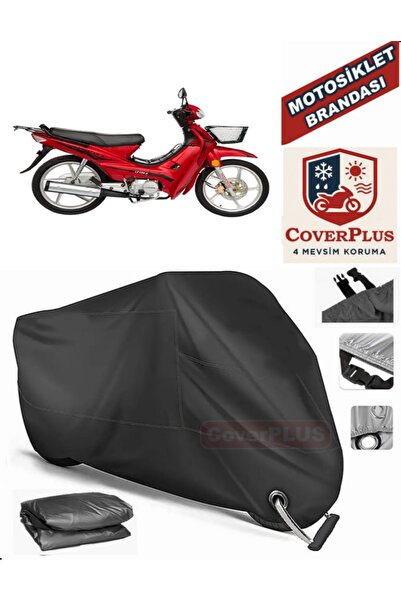 MotoEN Black Lock Compatible Lifan Lf100-A Engine Tarpaulin Motorcycle Tarpau...