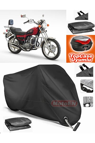 MotoEN Black Lock Compatible Asya Ultra 150 Tarpaulin Topcase Back Bag Compat...
