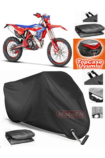 MotoEN Black Lock Compatible Beta Rr 4t Enduro 350 Tarpaulin Topcase Rear Bag...
