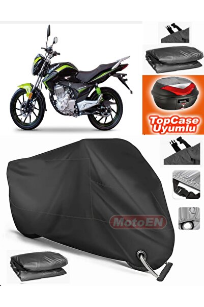 MotoEN قفل أسود متوافق مع Falcon Mexico 150 من القماش المشمع Topcase الخلفي ا...