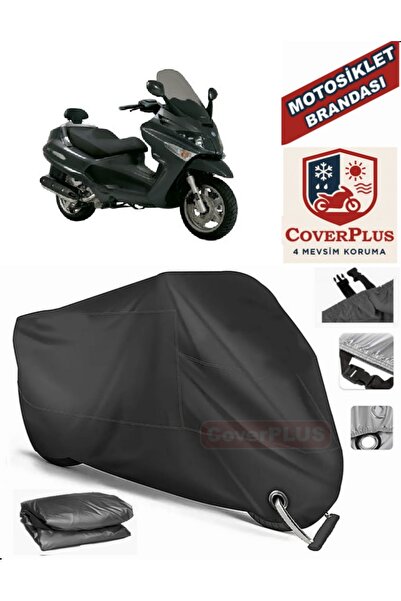MotoEN Black Lock Compatible Piaggio X Evo 400 Motor Tarpaulin Motorcycle Tar...