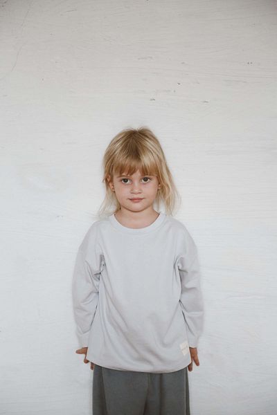 OhlalaKoala Tricou de bază gri cu mânecă lungă