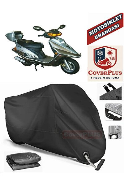 MotoEN قفل أسود متوافق مع Mondial 125 MT Motor Tarpaulin دراجة نارية قماش الق...