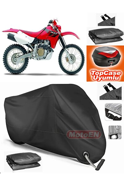 MotoEN Black Lock Compatible Honda Xr 650 R Tarpaulin Topcase Rear Bag Compat...