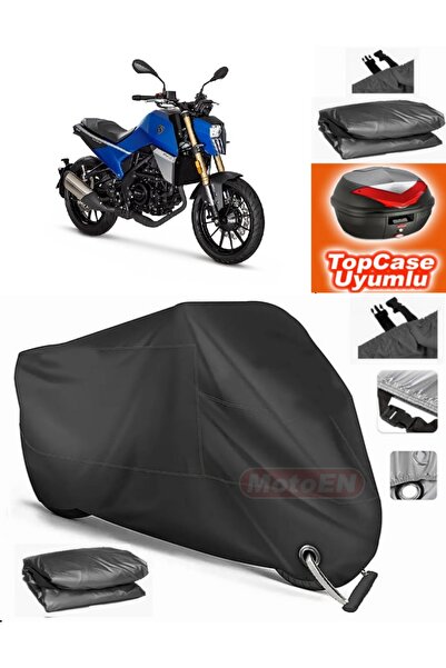 MotoEN قفل أسود متوافق مع بيجو PM-01 125 من القماش المشمع Topcase الخلفي المت...
