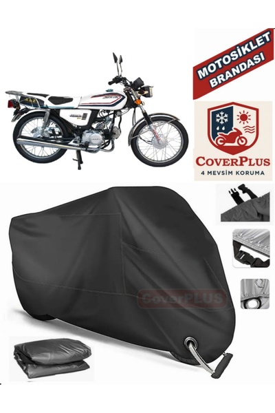 MotoEN Black Lock Compatible Arora Ar 50-30 Motor Tarpaulin Motorcycle Tarpau...