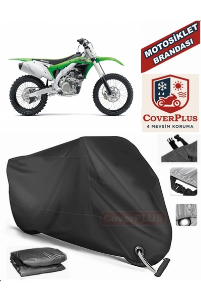 MotoEN Black Lock Compatible Kawasaki Kx 450F Motor Tarpaulin Motorcycle Tarp...