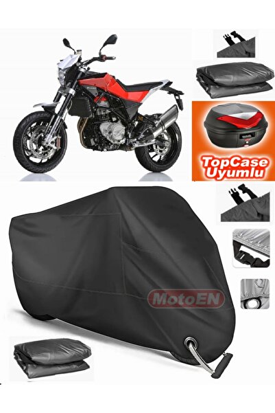 MotoEN Black Lock Compatible Husqvarna Nuda 900R Tarpaulin Topcase Rear Bag C...