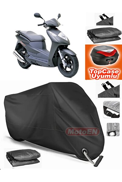 MotoEN قفل أسود متوافق مع Honda Dylan 150 قماش القنب Topcase الخلفي حقيبة متو...