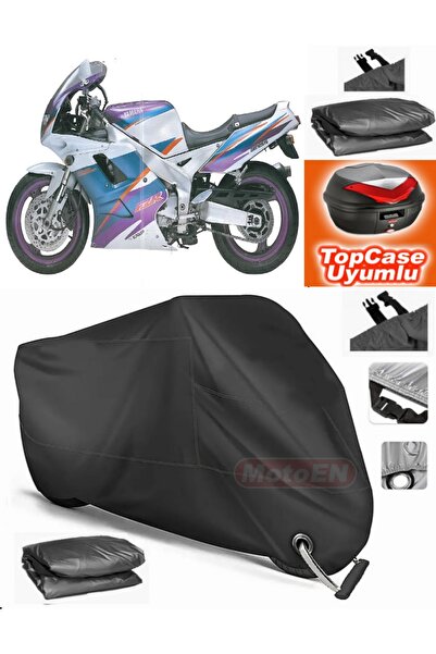 MotoEN قفل أسود متوافق مع Yamaha FZR 1000 Canvas Topcase Rear Case متوافق مع ...