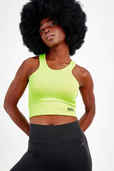 MARATON Slimfit Women's Crew Neck Neon Yellow Bra