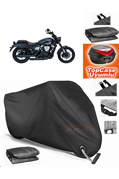 MotoEN قفل أسود متوافق مع Mondial 250 Nevada Tarpaulin Topcase الخلفي المتواف...