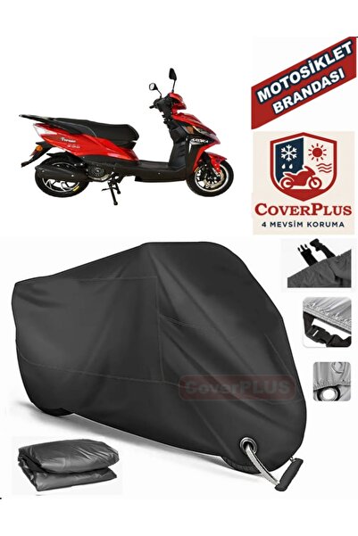 MotoEN Black Lock Compatible Arora Verano Ar 125-25 Motor Tarpaulin Motorcycl...