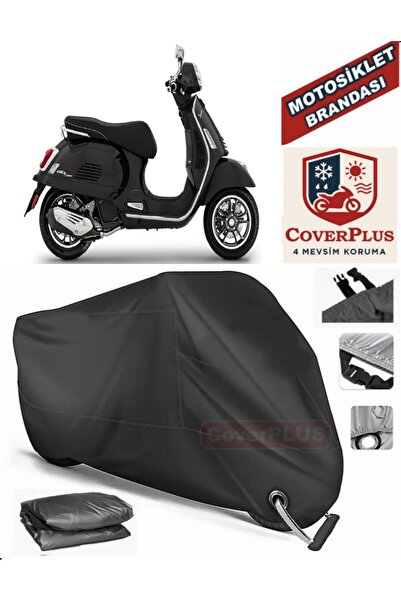MotoEN Black Lock Compatible Vespa Gts 150 Motor Tarpaulin Motorcycle Tarpaul...